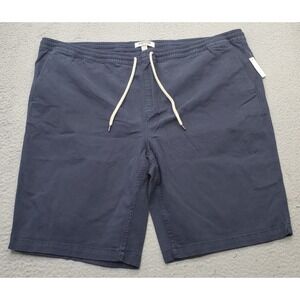 Goodthreads Activewear Running Shorts Mens‎ 3XL Navy Slash Pockets Drawstring